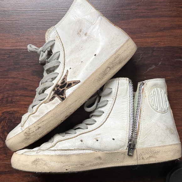 Golden Goose Shoes - Golden Goose Francy- High Top Leopard Print